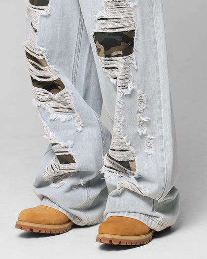 Loiter Collateral Distressed Jeans Denim Camo