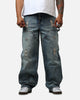 MNML V734 Double Western Jewel Denim Jeans Blue