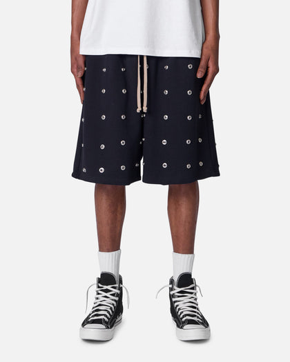 MNML All Over Button Shorts Black