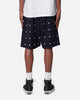 MNML All Over Button Shorts Black