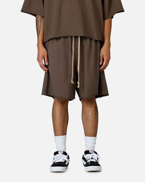 MNML Oversized Cargo Sweat Shorts Muddy Grey