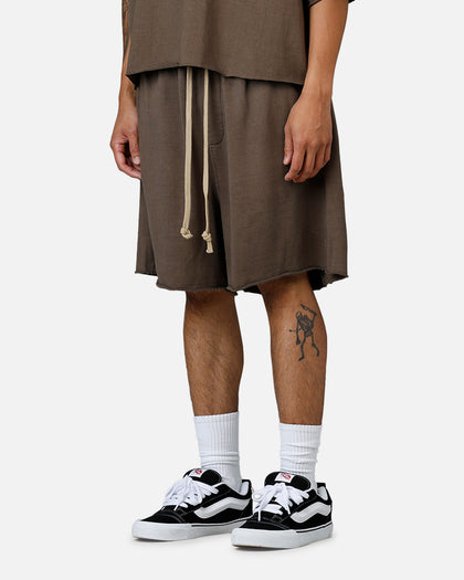 MNML Oversized Cargo Sweat Shorts Muddy Grey