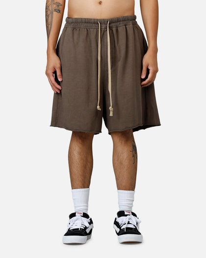MNML Oversized Cargo Sweat Shorts Muddy Grey