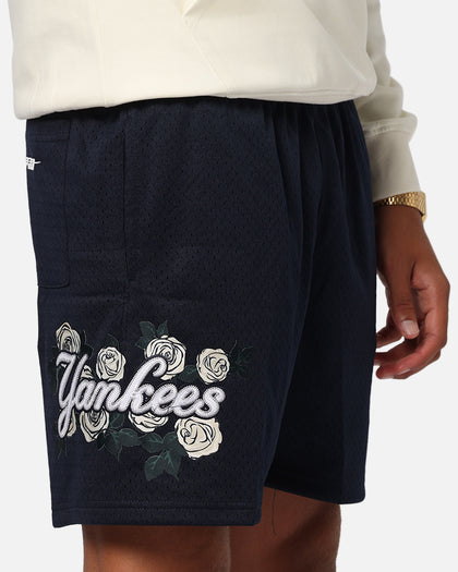 Pro Standard New York Yankees Roses Mesh Shorts Navy