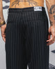 Carre Atlas Wide Leg Pants Black Pinstripe