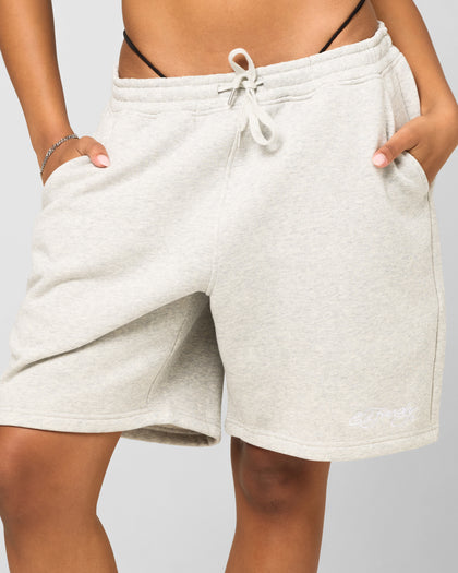 Ed Hardy Skull Fleece Shorts Grey Marle