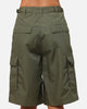 X-Girl Women's Easy Cargo Shorts Flight Green