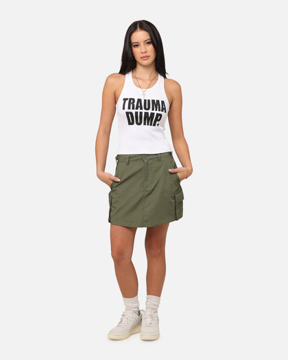 X-Girl Women's Easy Cargo Skirt Flight Green