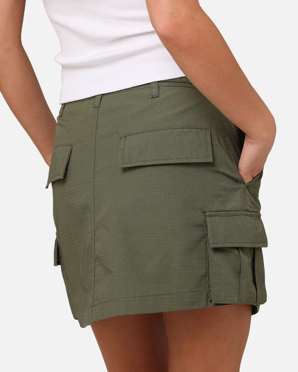 X-Girl Women's Easy Cargo Skirt Flight Green