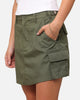 X-Girl Women's Easy Cargo Skirt Flight Green