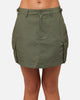X-Girl Women's Easy Cargo Skirt Flight Green