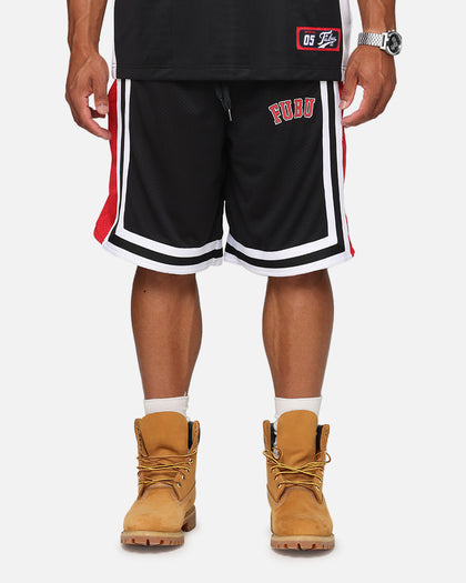 Fubu College Mesh Shorts Black/Red/White