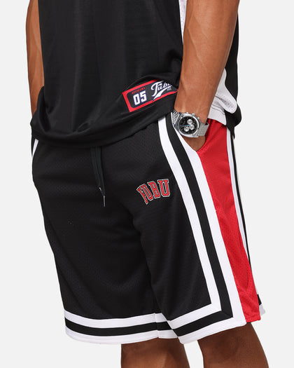 Fubu College Mesh Shorts Black/Red/White
