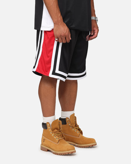 Fubu College Mesh Shorts Black/Red/White