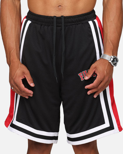 Fubu College Mesh Shorts Black/Red/White