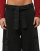 XXIII Tie Up Cargo Pants Washed Black
