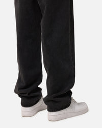 XXIII Tie Lace Baggy Jeans Black Stonewash