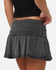 XXIII Women's Rib Mini Skirt Washed Black