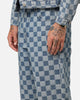 XXIII Checker Board Denim Jeans Blue