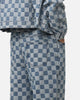 XXIII Checker Board Denim Jeans Blue