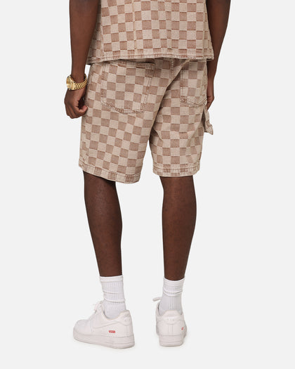 XXIII Checker Board Jort Tan