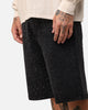 XXIII Diamond Buckle Back Jorts Black