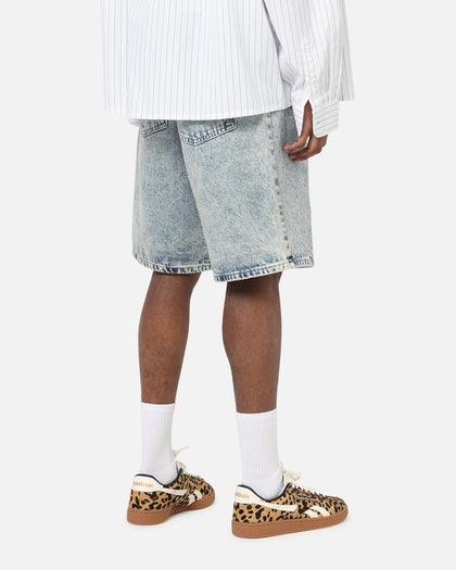 XXIII Diamond Buckle Back Jorts Blue Stonewash