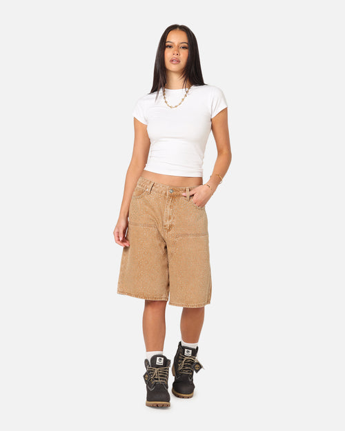 XXIII Diamond Buckle Back Jorts Vintage Sand