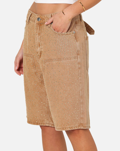 XXIII Diamond Buckle Back Jorts Vintage Sand