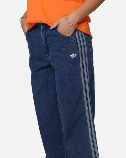 Adidas Women's Denim 3-Stripes Track Pants Indigo Denim