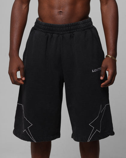 Loiter Dark Performance Fleece Shorts Washed Charcoal