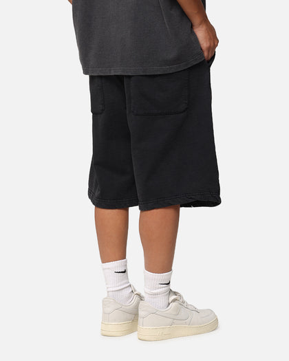 Loiter Dark Performance Fleece Shorts Washed Charcoal