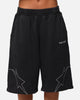 Loiter Dark Performance Fleece Shorts Washed Charcoal