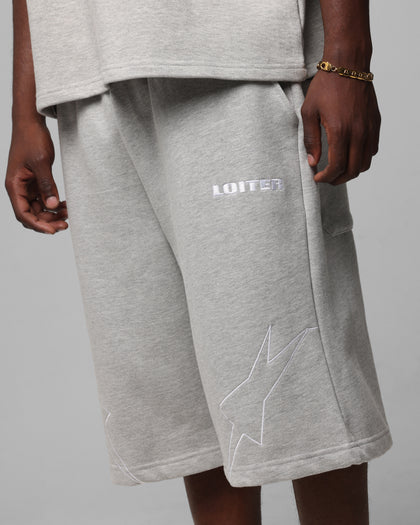 Loiter Dark Performance Fleece Shorts Grey