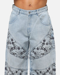 Saint Morta Amplus Poison Ivy Panel Jeans Mid Blue