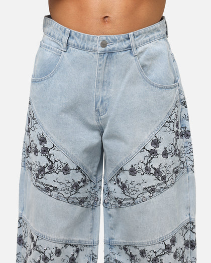 Saint Morta Amplus Poison Ivy Panel Jeans Mid Blue