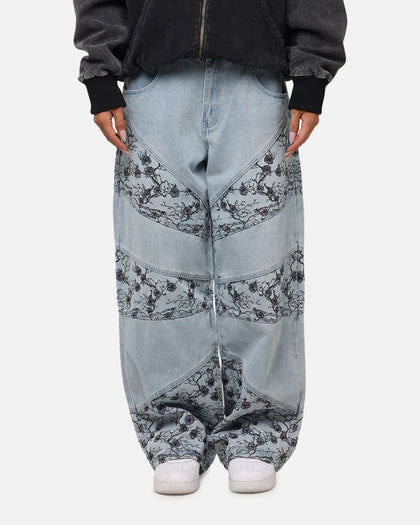 Saint Morta Amplus Poison Ivy Panel Jeans Mid Blue