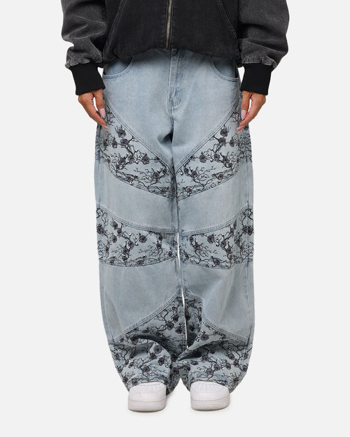 Saint Morta Amplus Poison Ivy Panel Jeans Mid Blue