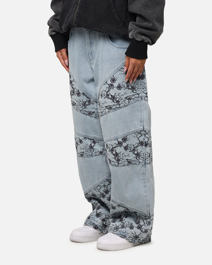 Saint Morta Amplus Poison Ivy Panel Jeans Mid Blue