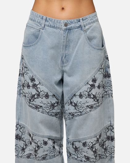 Saint Morta Amplus Poison Ivy Panel Jeans Mid Blue