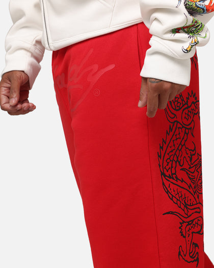 Ed Hardy Dragon Trackpants Red