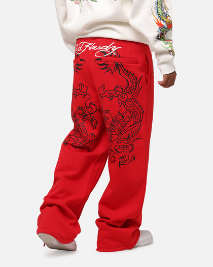 Ed Hardy Dragon Trackpants Red