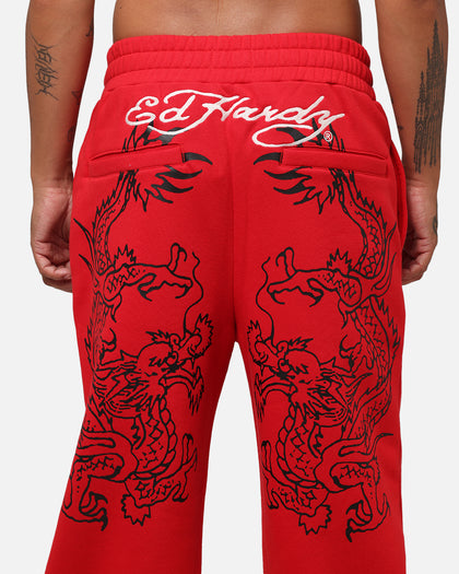 Ed Hardy Dragon Trackpants Red