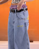 Ed Hardy Ultra Wide Leg Denim Jeans Light Wash Blue
