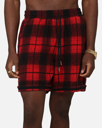 XXIII Plaid Ball Shorts Red