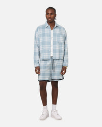 XXIII Plaid Ball Shorts Blue
