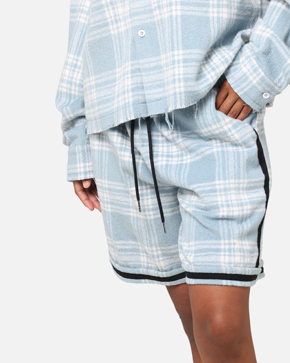 XXIII Plaid Ball Shorts Blue
