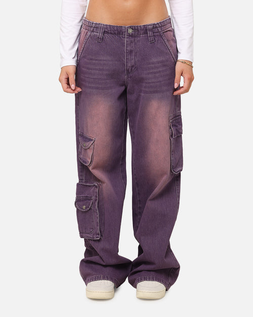 XXIII Women's Corporal Cargo Jeans Purple