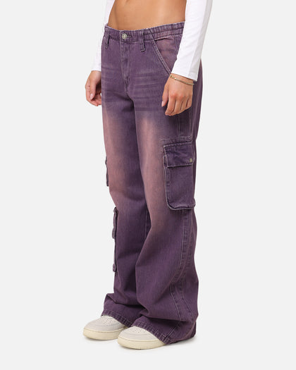 XXIII Women's Corporal Cargo Jeans Purple