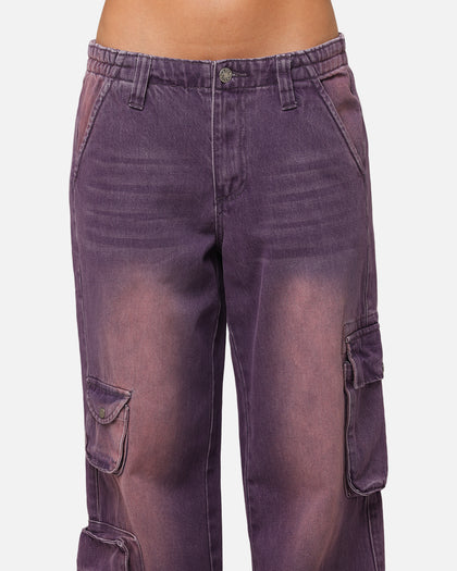 XXIII Women's Corporal Cargo Jeans Purple